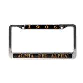 Alpha Phi Alpha License Plate Frame